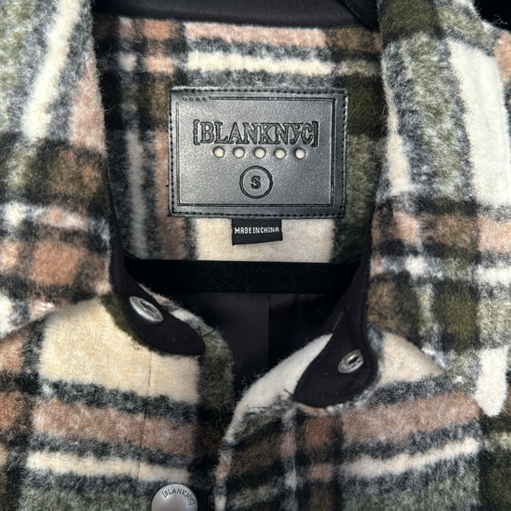 Blanknyc Neutral Shacket Size Small - image 4